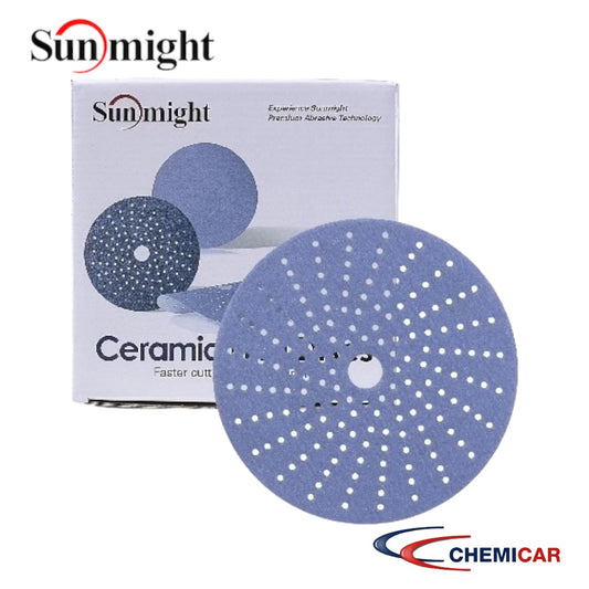 Disc abraziv CeramiC SUNMIGHT 150 mm pe suport plastic